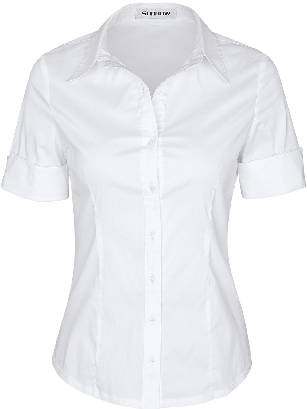 Classic Button Down & Collared Shirt 3/4 Sleeves